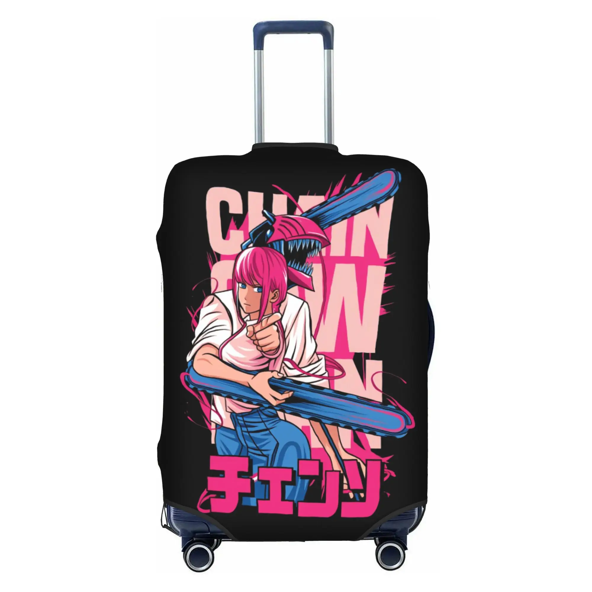 Chainsaw Man Makima  Suitcase Cover Elastic Manga Anime  Luggage Covers Protector for 18-32 inch