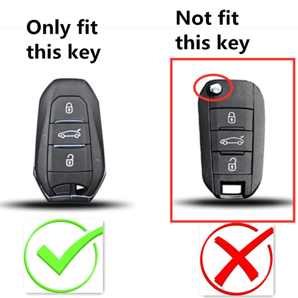 Car Key Case For Peugeot 207 3008 208 308 2008 307 508 5008 407 301 206 Citroen c1 c2 c3 c4 grand picasso c5 ds 3 5 Cover