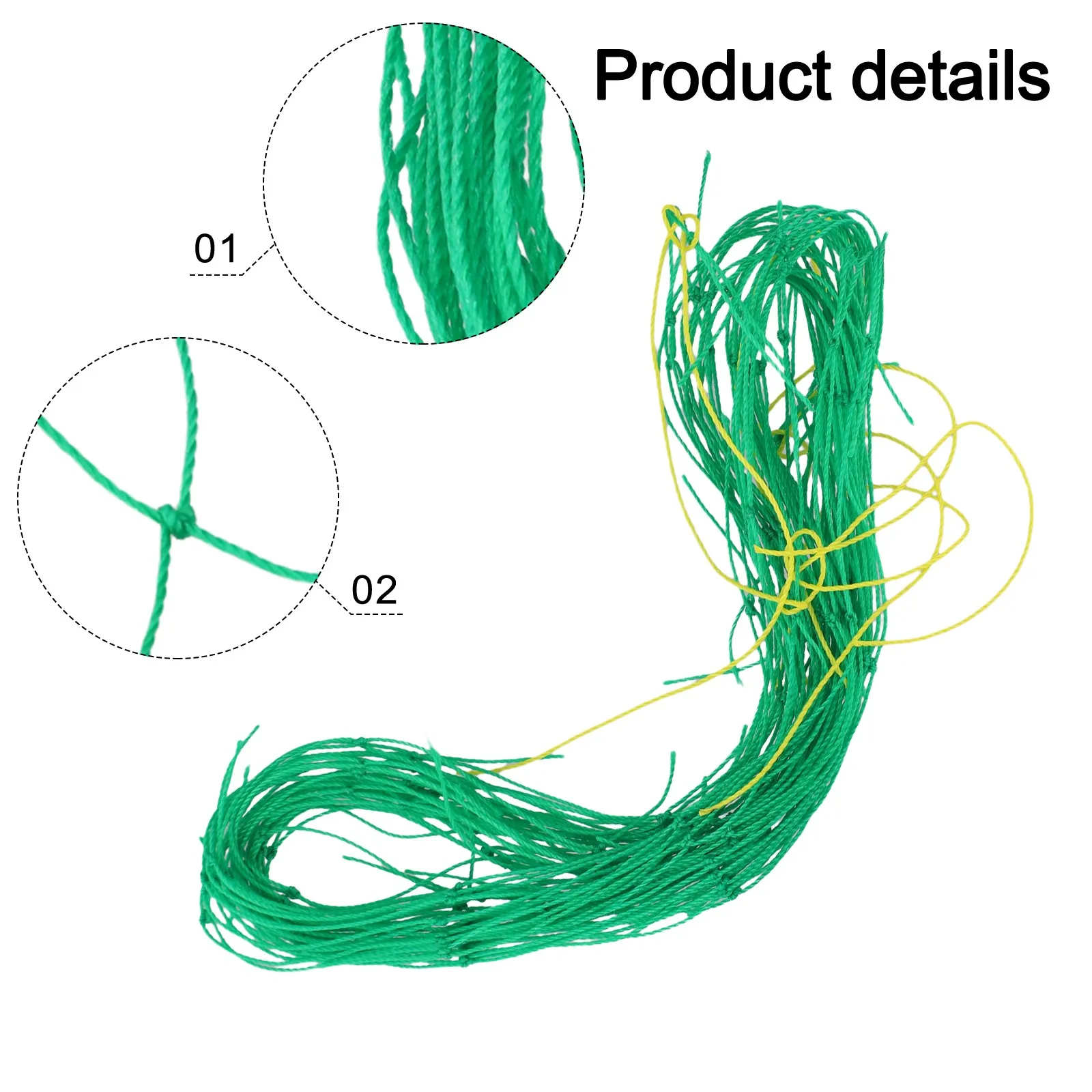 تعريشة شبكية للتسلق مصنوعة من البلاستيك لدعم نباتات الحدائق والخضروات مع حبل للنمو الرأسي الآمن #6