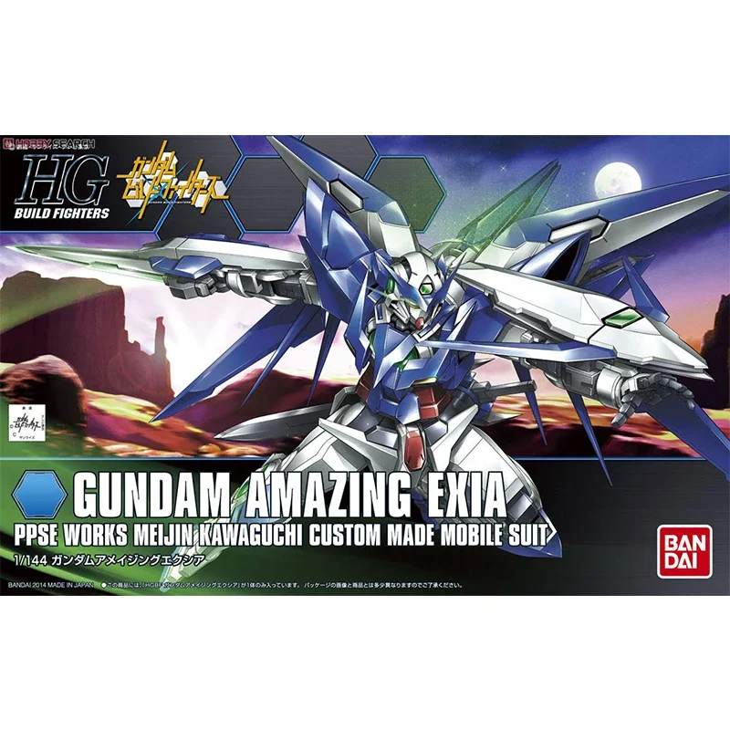 BANDAI HGBF 1/144 Gundam Amazing Exia PPSE Works Meijin Kawauchi Custom Made Mobile Suit Assembly Model Action Toy Figures Gift