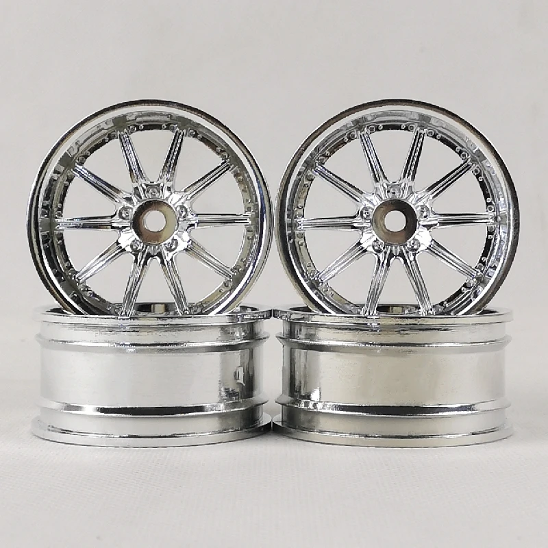 4pcs 3/6/9mm Offset RC Car 1/10 Scale Plastic Wheels Rims Drift On road Touring Model Hobby