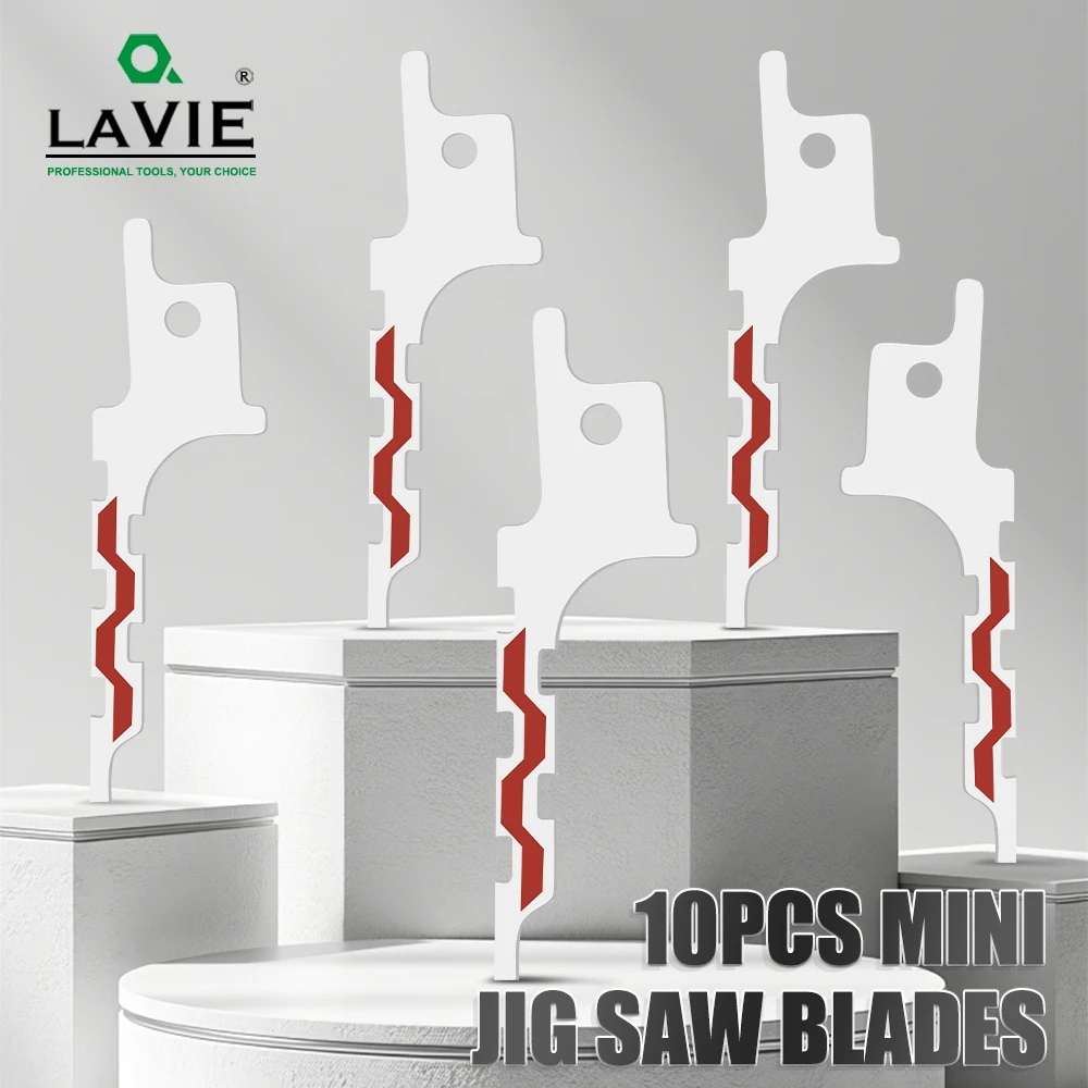 

LAVIE 10Pcs Mini Reciprocating Jig Saw Blades Drywall Reciprocating Saw Blade Wire Box Drywall Access Sawzall Blades JIG0104BT5