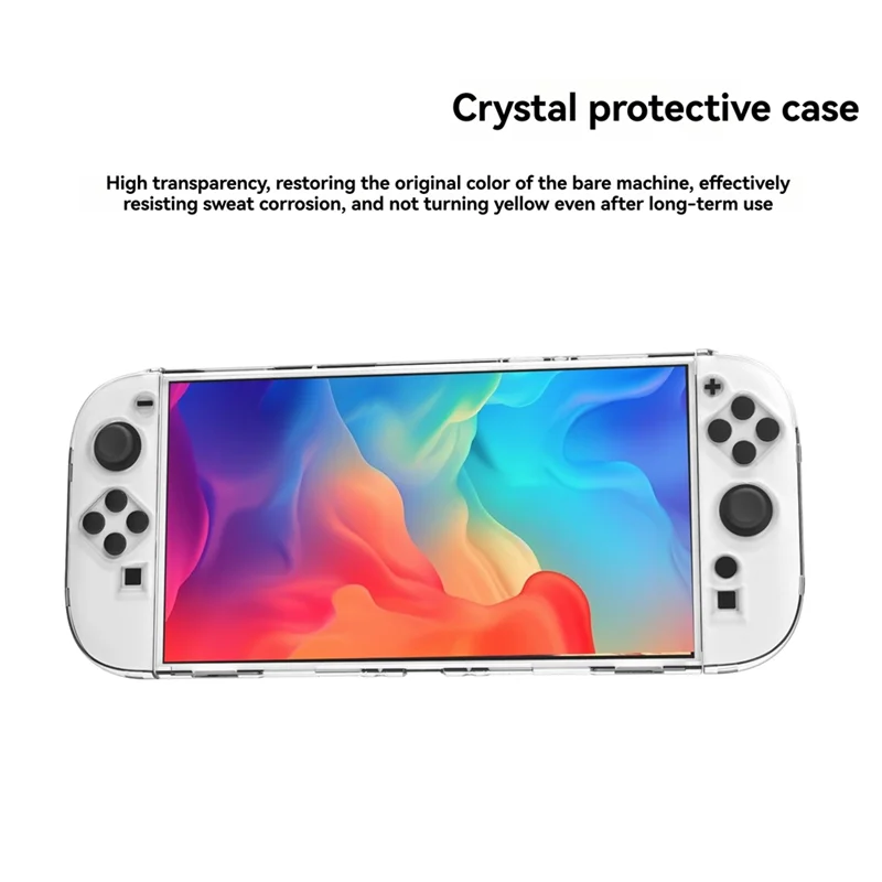 B03B-Transparent Protective Case For Switch 2 Split Case Cover Anti-Fall Protective Shell Cover Game Console Clear Case