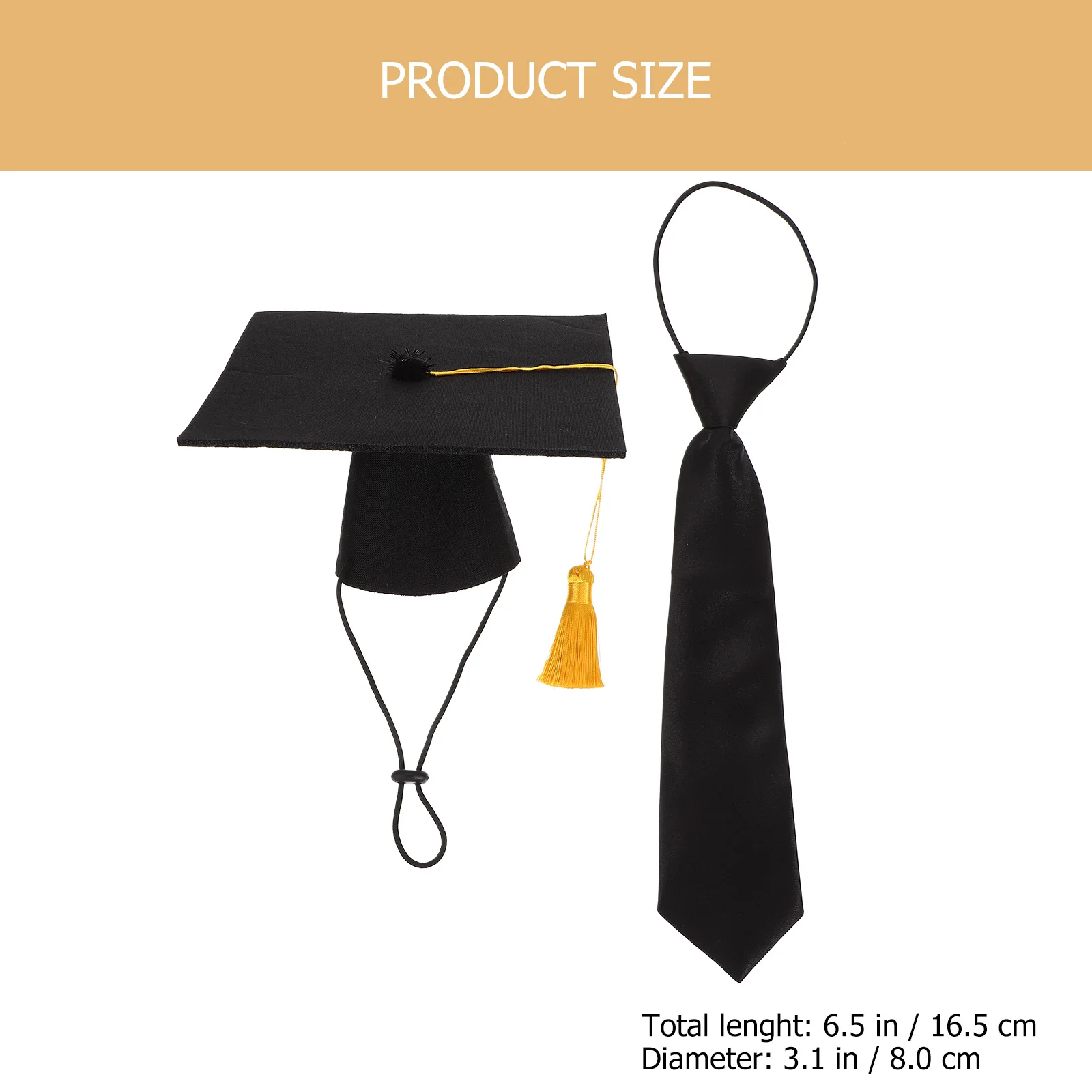 

Pet Tie Scarf Dog Clothing Costume for Dogs Outfits Polyester Graduation Season Accessories Hat Doctoral