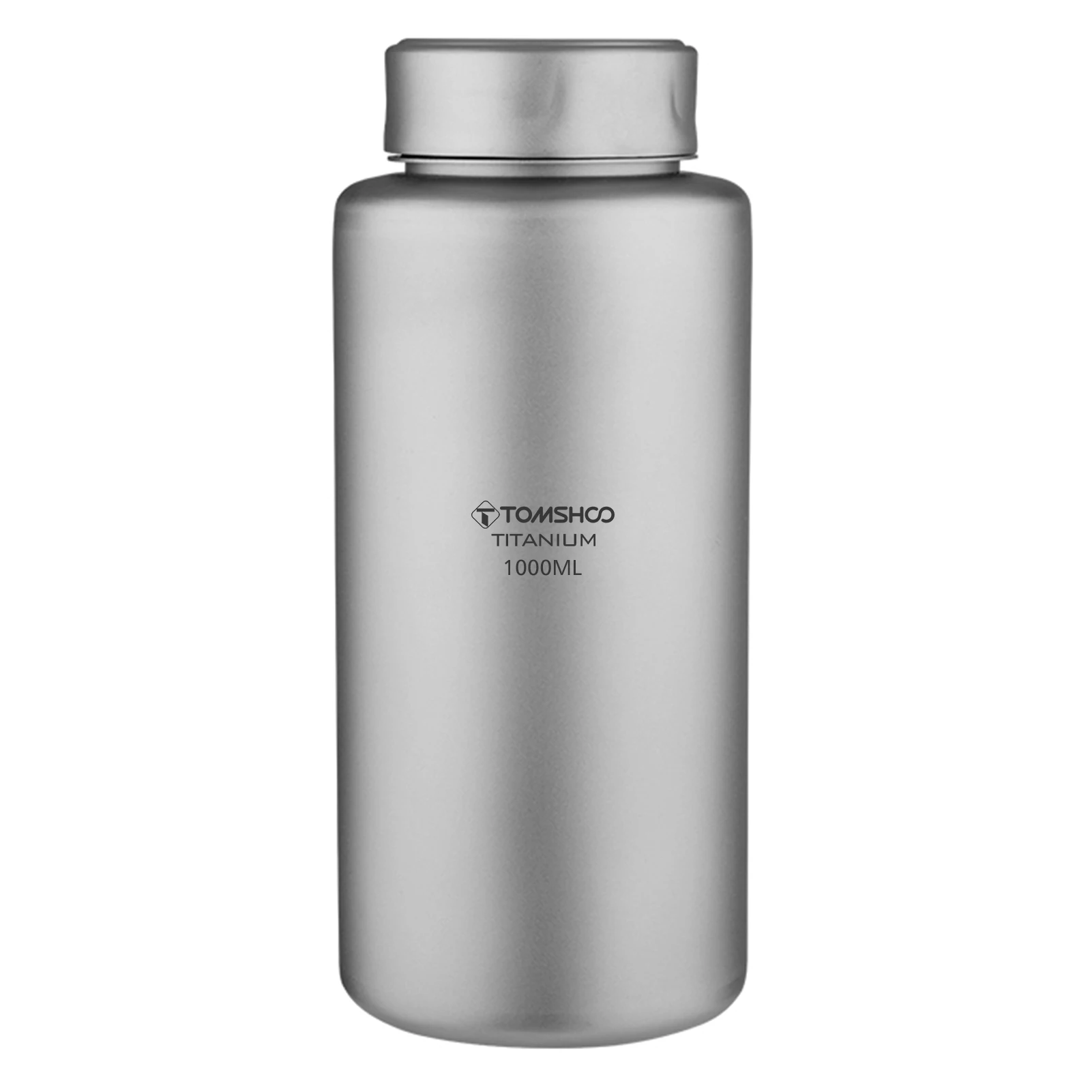 TOMSHOO Titanium Water Bottle 1L Lightweight Sport Water Bottle for Outdoor Camping Hiking Backpacking