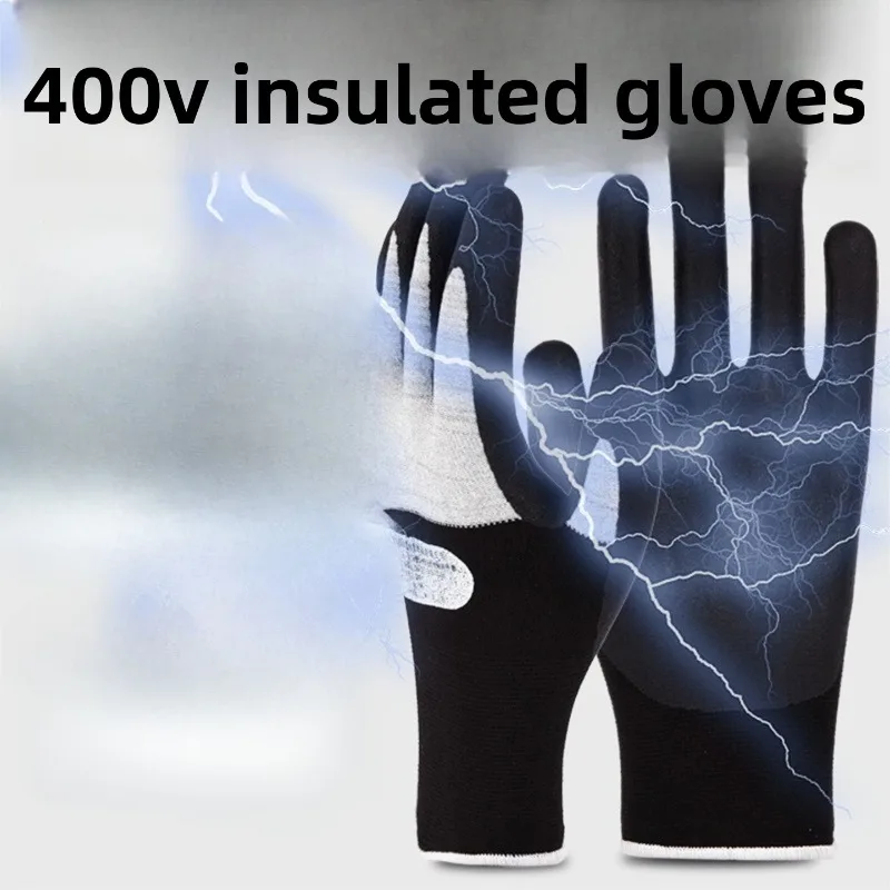 

Изолирующие перчатки для электрика, повышающее напряжение 400 В, высокая эластичность, перчатки для сенсорного экрана, защитные защитные перчатки