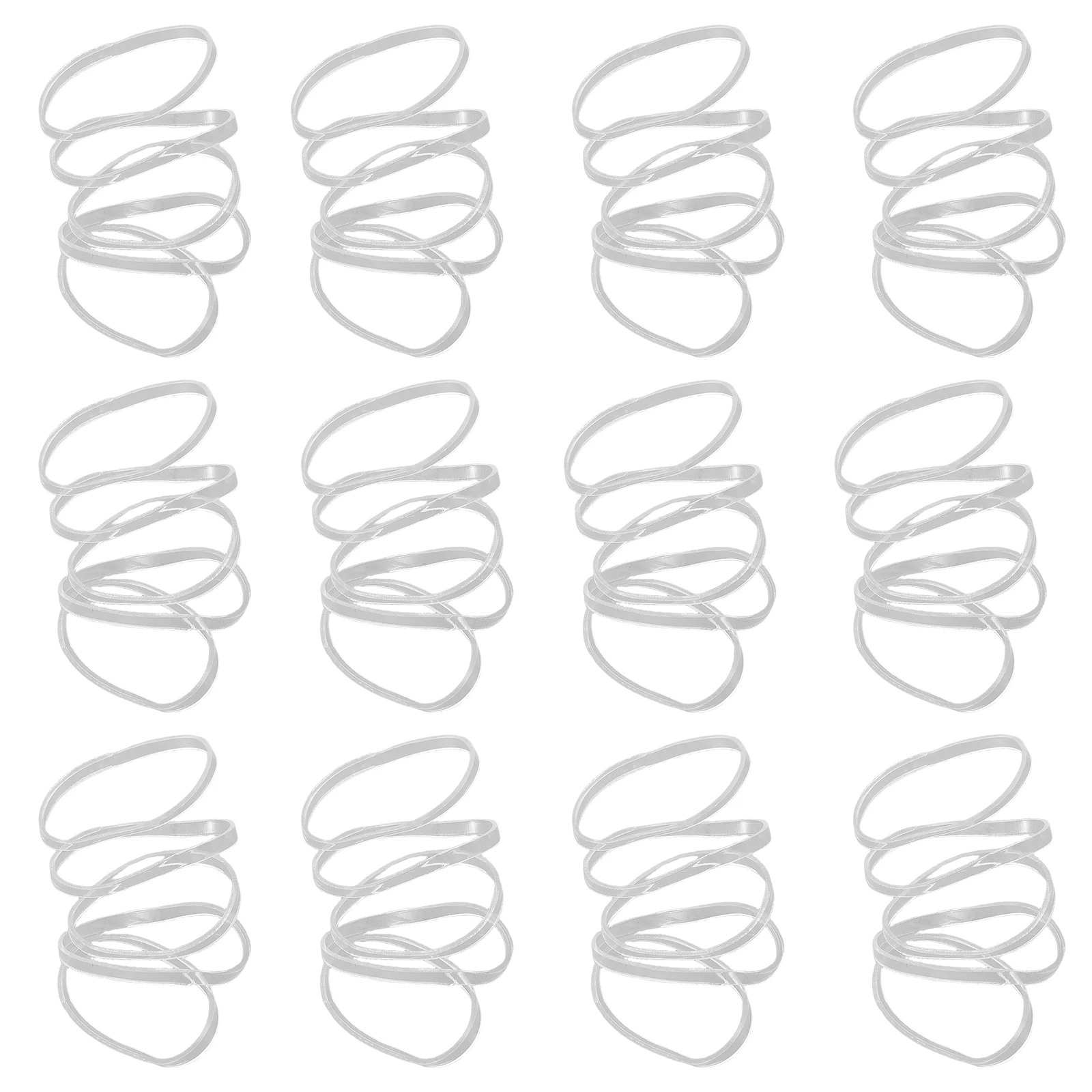 

5000pcs Thickened High-Elastic Ties Durable Transparent Rubber Bands For Thick Hair Large Clear Elastic Bands Lightweight