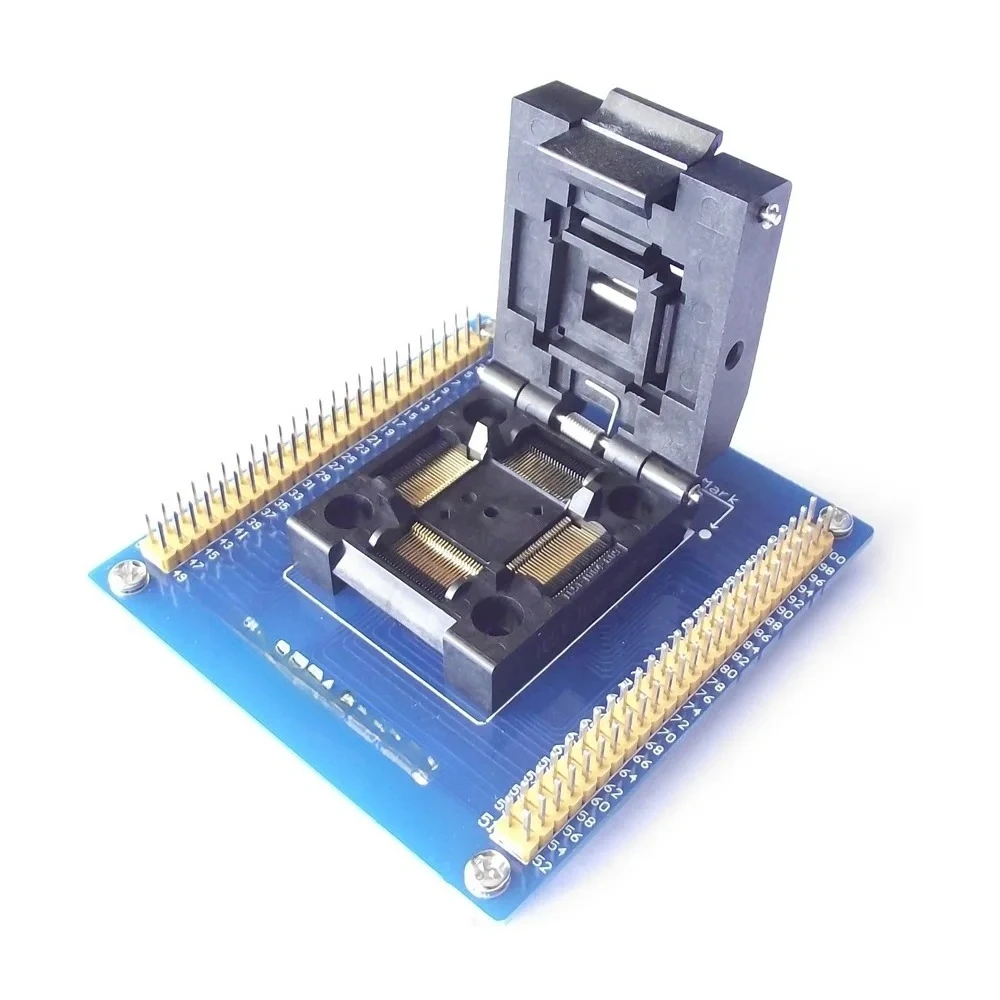 for IC51-1004-809-23 Test Seat QFP100 TQFP100 LQFP100 Programming Socket 0.5mm GP-QFP100-0.5