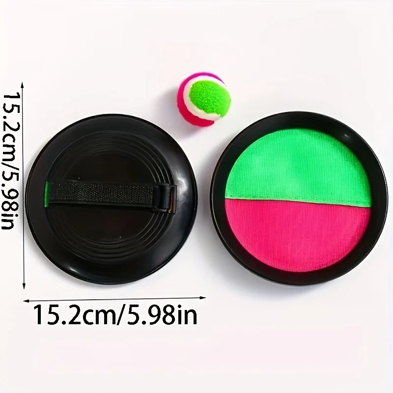 1 set di ventosa interattiva per famiglia all'aperto prodotta una palla bersaglio appiccicosa giocattolo singolo doppio, palla da lancio per pipistrelli