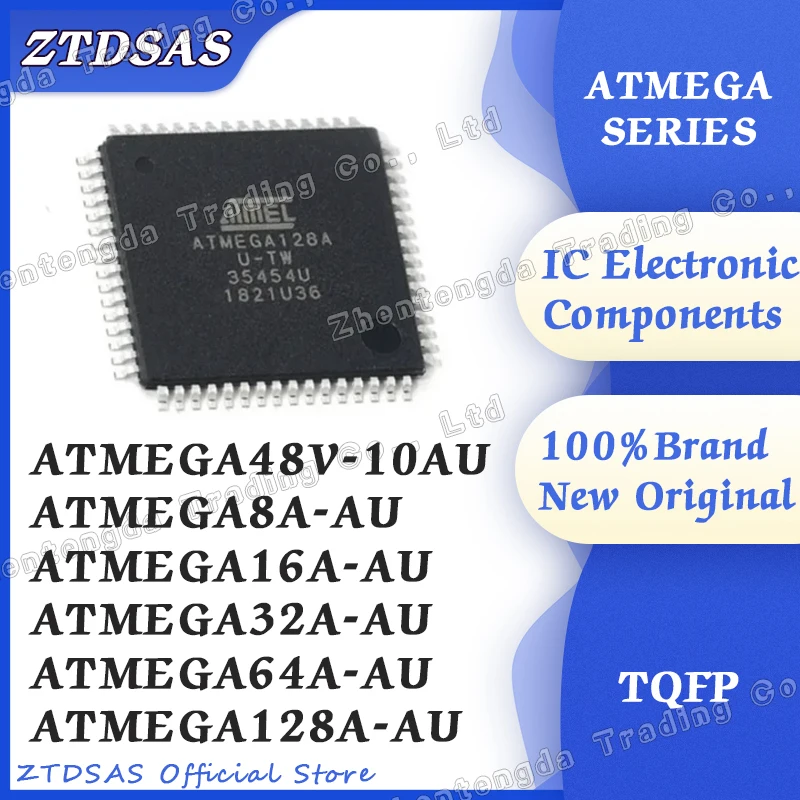 ATMEGA48V-10AU ATMEGA8A-AU ATMEGA16A-AU ATMEGA32A-AU ATMEGA64A-AU ATMEGA128A-AU  ATMEGA128A ATMEGA64A ATMEGA32A ATMEGA16A IC MCU