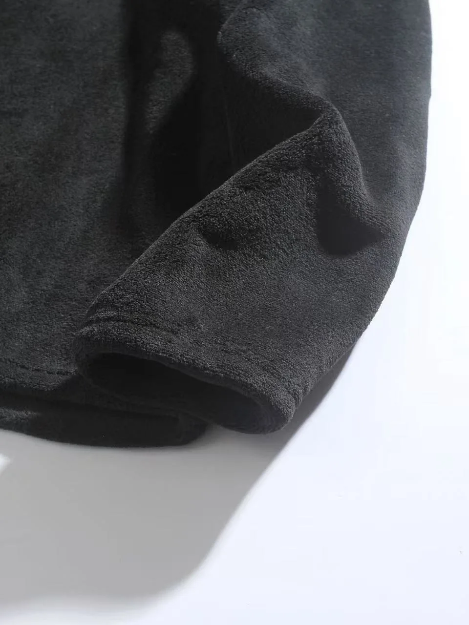 2025, Winter-Herren-Hoodie, Sporthose, einfarbig, warm, winddicht und kältebeständig, Sport-Set aus Wolle, lässiges Sport-Set, zweiteiliges Set – Detail 5