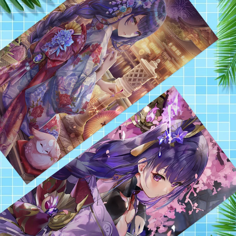 

Shogun Genshin Impact Anime Big Microfiber Beach Towels Quick Dry Towel Sand Beach Towels Pool Towel For Travel Swim Pool Yoga