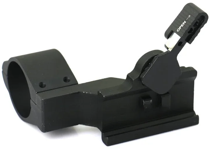 

30mm Tactical Flashlight QD Rail Mount | Quick Release Helmet & Mount for Anti-Glare Torch | LT129 Style Fixture