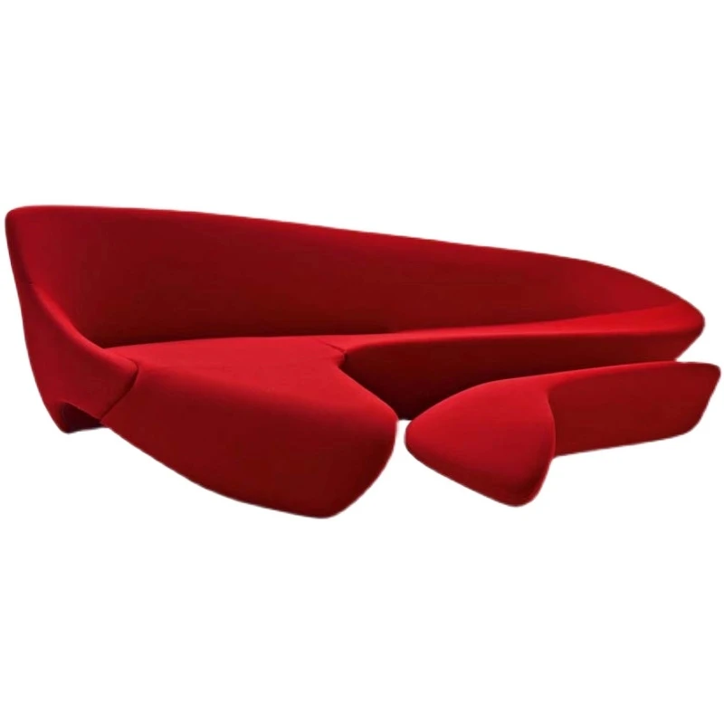 

Special-shaped arc creative personality art Zaha moon sofa fiberglass