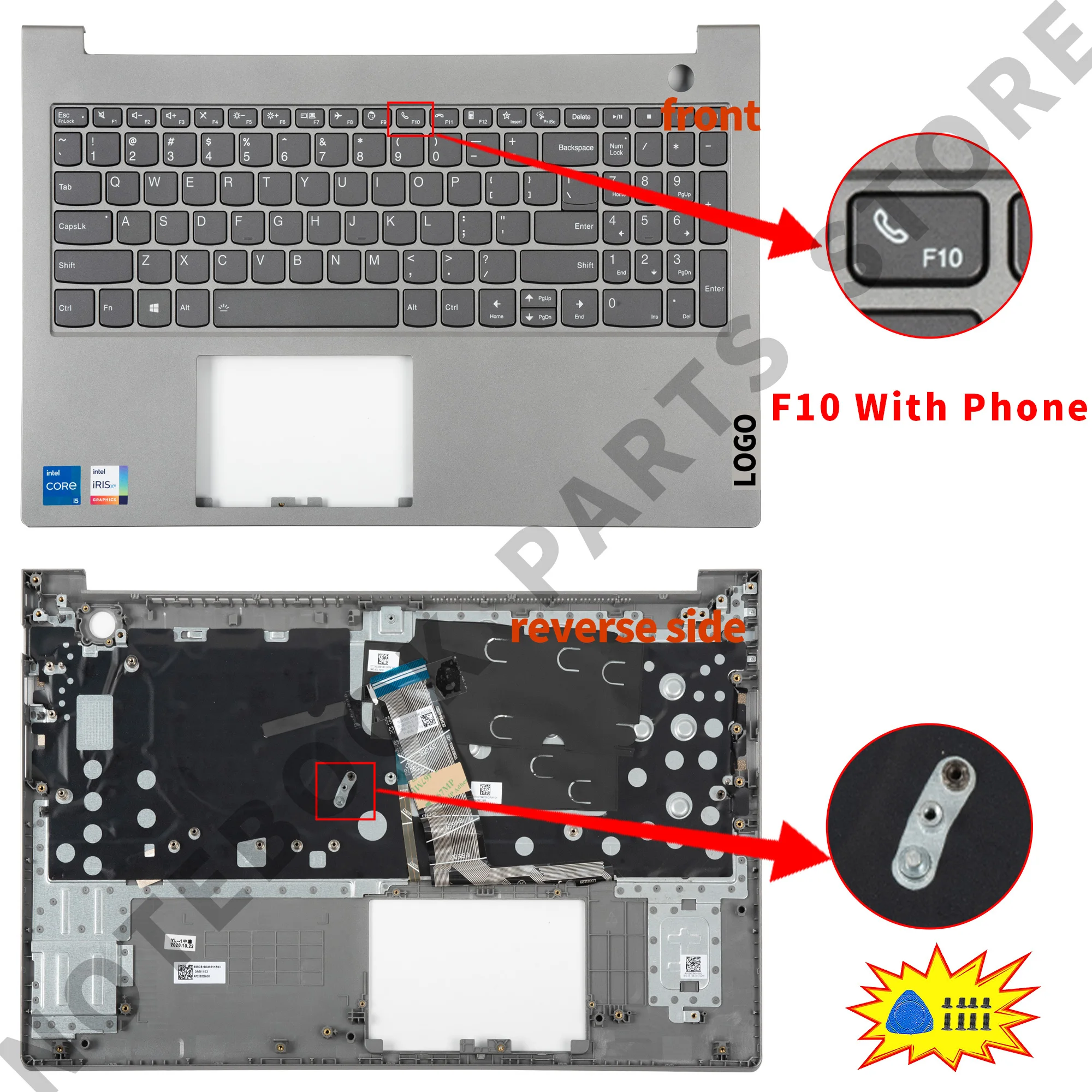 

NEW Keyboard WITH PALMREST For ThinkBook 15 G2 ARE For ThinkBook 15 G2 ITL 15 G3 ACL 2021 Back Light Housing Parts Replacement