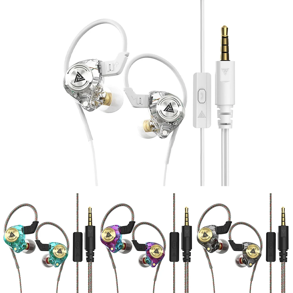 Hot Sales Qkz Ak3 File Wired Headphones Hd Microphone Hifi Stereo Subwoofer In-Ear Earphones Noise Bass Headphones