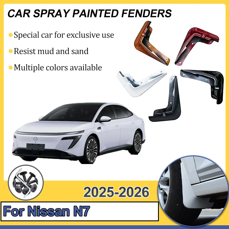 

Car Mudguards For Nissan N7 2025 2026 2027 Anti-splash Auto Mud Flaps Flap Splas Splash Guard Front Rear Fenders Car Accessories
