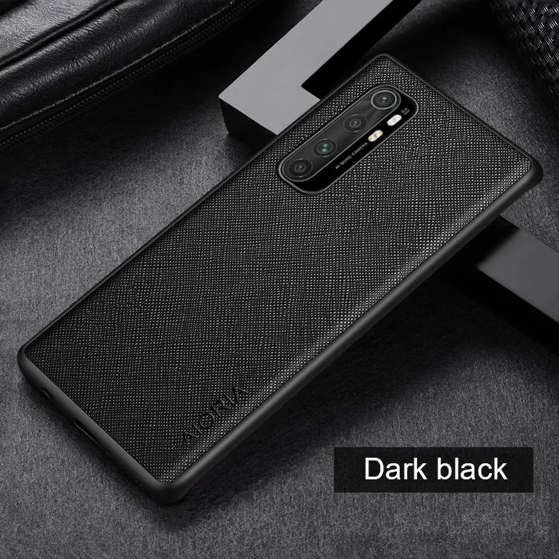 Case for  Xiaomi Mi Note 10 Lite  Cross pattern Leather cover Luxury coque for Xiaomi Mi Note 10 Pro   case