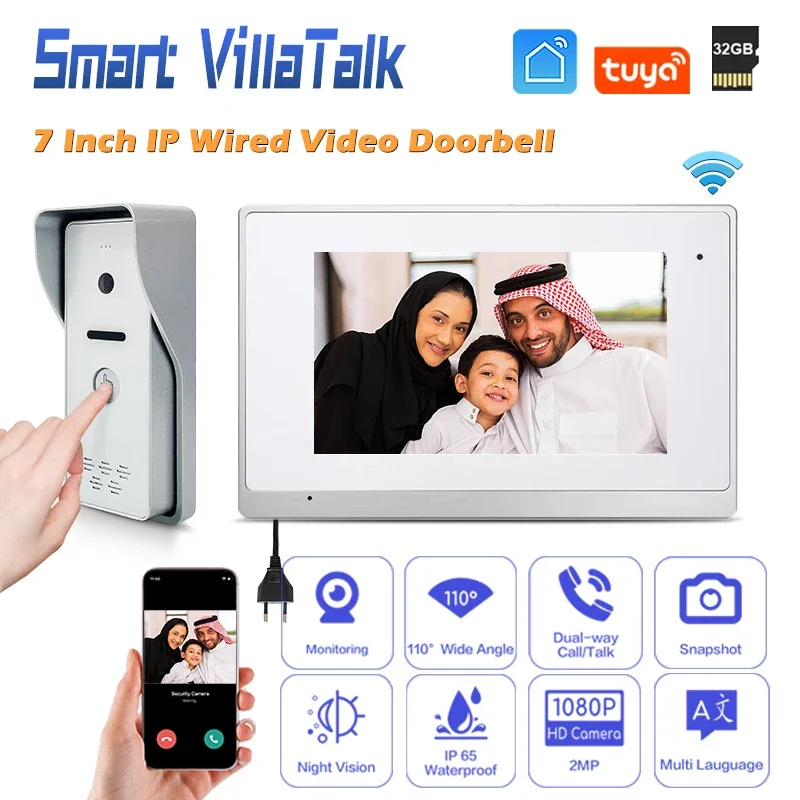 

High Quality resident indoor monitor guard station management center Remote monitored likepai ring canary bird doorbell smart
