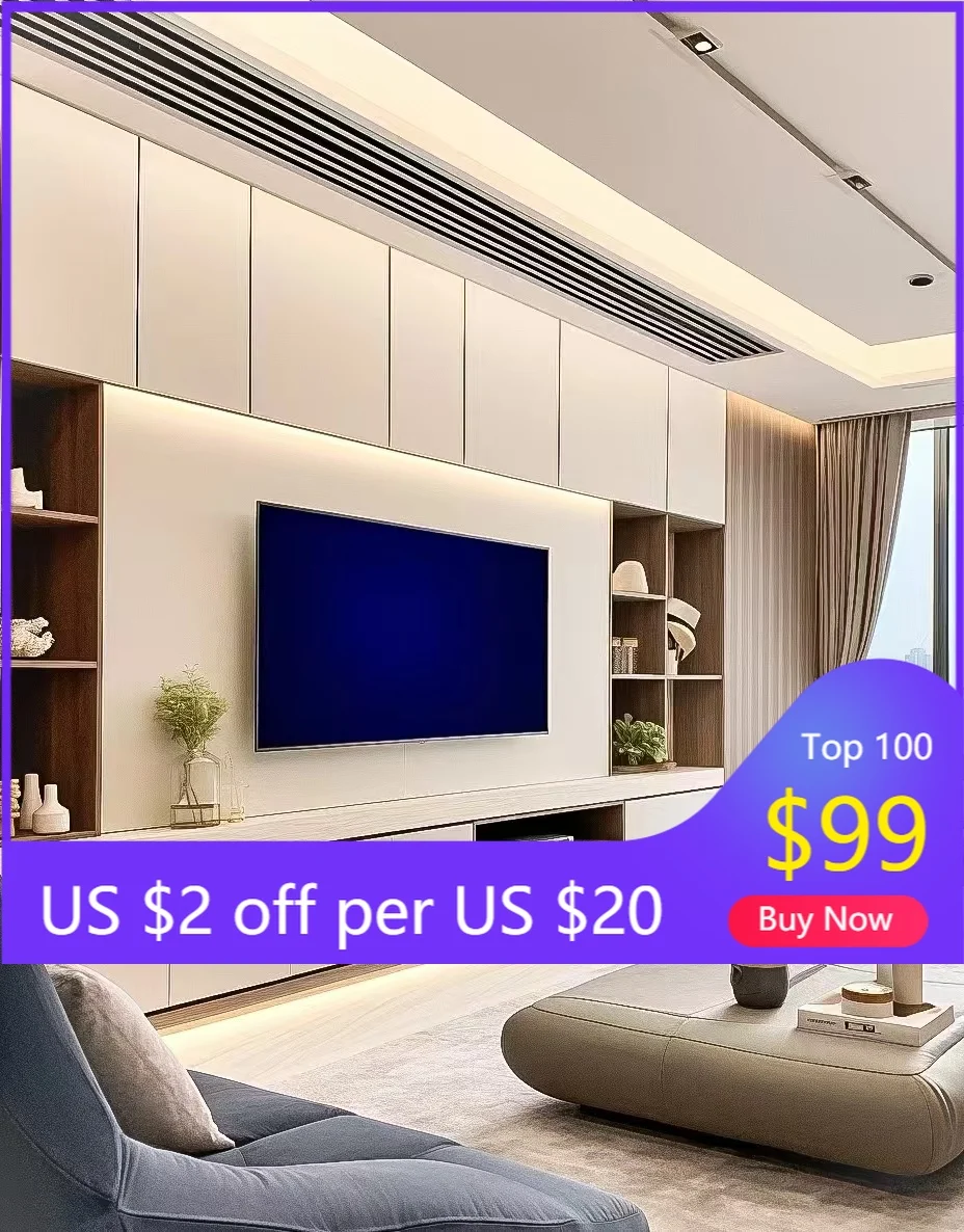 

STLF European Modern Design Wooden TV Cabinet with Leather Wrapping TV Stand Drawers for Hotel Apartment Home Living Room Bedroo