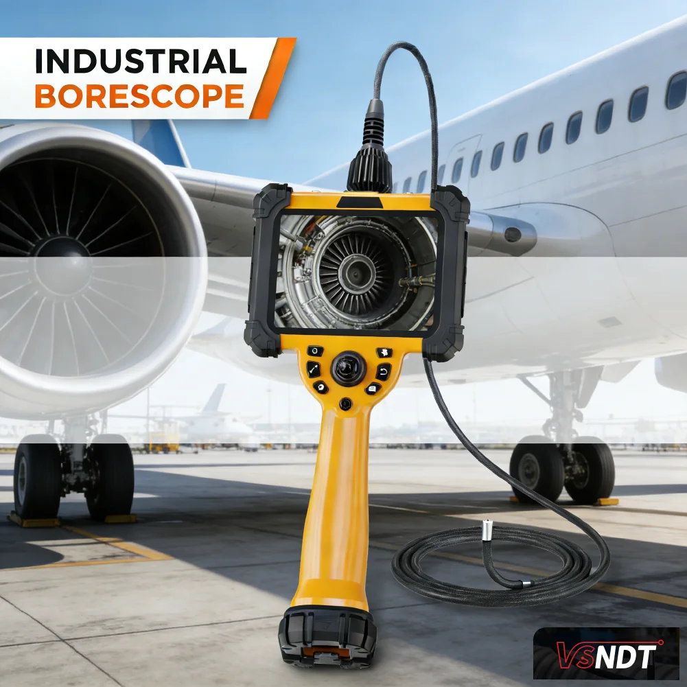 4.5mm Endoscope IP67 Waterproof 360° Articulation Borescope for Aerospace Automotive Petrochemical NDT