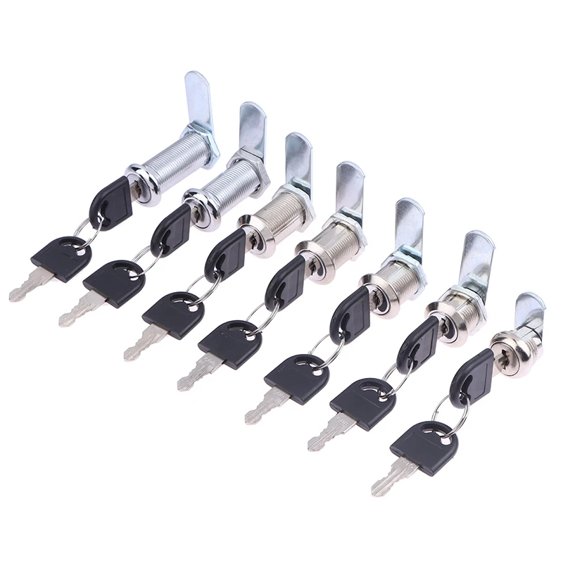 Cilindro de aleación de Metal con 2 llaves, cerradura de seguridad, muebles, gabinete de almacenamiento, cerradura de puerta, cerradura de gabinete de escritorio para el hogar y la Oficina