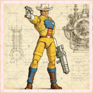 

In Stock Monkey King Model DMS 1/12 BraveStarr Interstellar Sheriff BraveStarr Sheriff Animation Action Figure Model Toy Gift