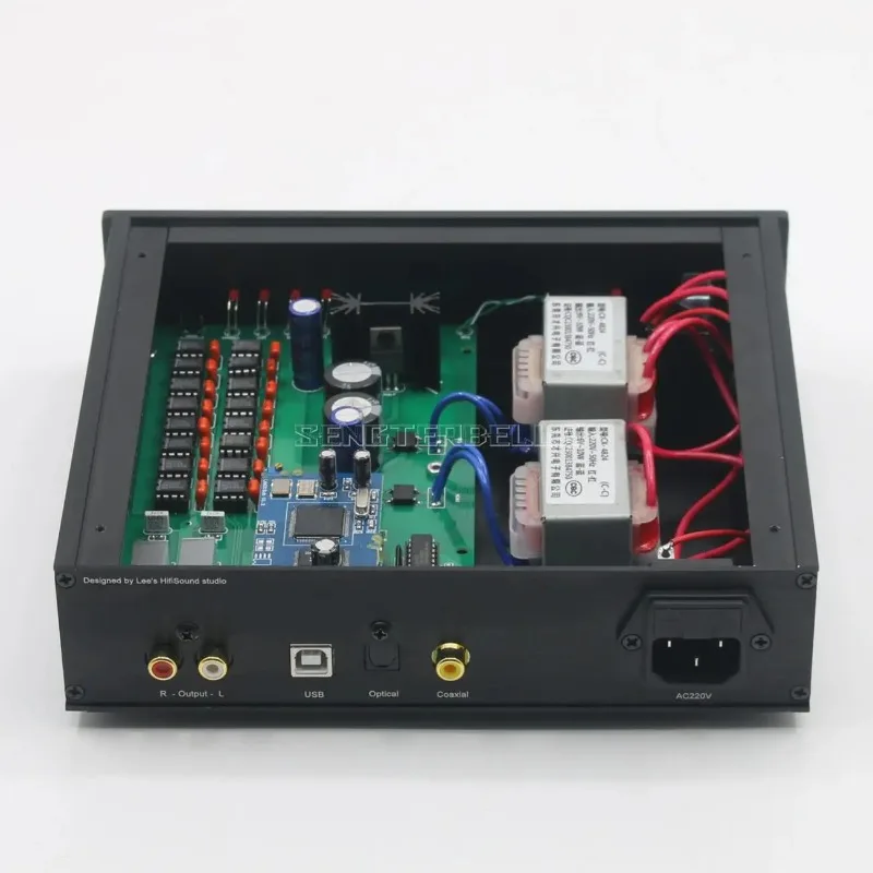 L1543DAC 16X HiFi TDA1543 Home Audio DAC Decoder Digital Coaxial/Fiber Optic USB Input