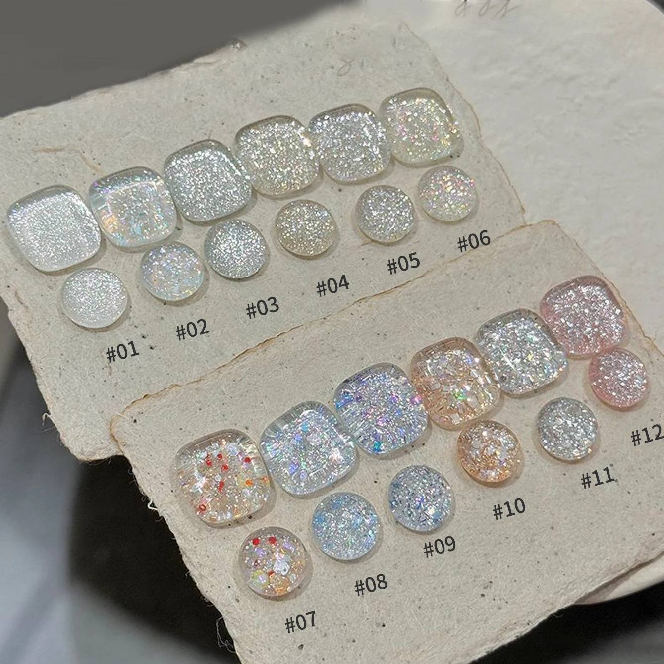 Esmalte em Gel MIANEL 12ML Série Star Picking 2026 Novo Viral com Glitter Platina Brilhante e Diamante Triturado