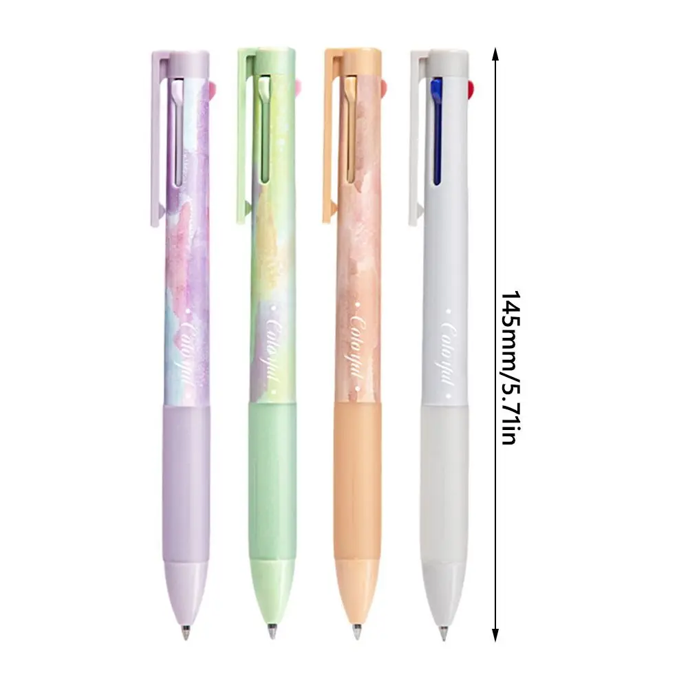 High Quality 3 Colors Ballpoint Pen 0.5mm Tip Quick Drying Gel Pen Press Using Writing Pens Studens