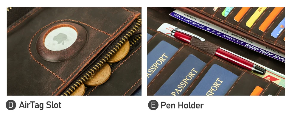 Reisepass-Etui, Familien-Reisepass-Halter, Dokumenten-Organizer, Kartenhalter, Clutch, RFID-Schutz, Diebstahlschutz, Verlustschutz – Detail 25