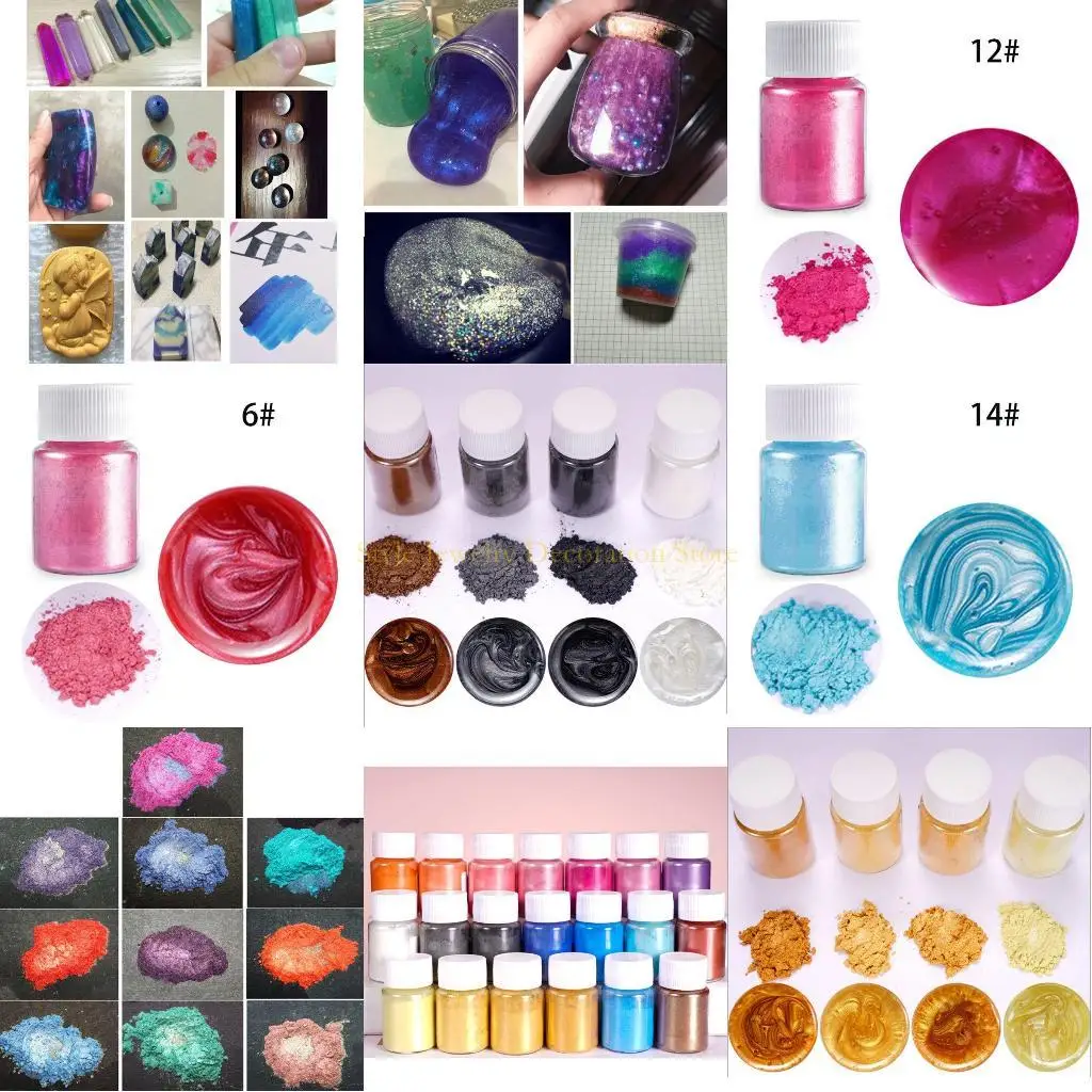 

D46E Mica Powder-21 Colors Pigment Supply Pearls for Makeup/lip Gloss Coloring/soap Making/epoxy Dye/colorant Diy Craft