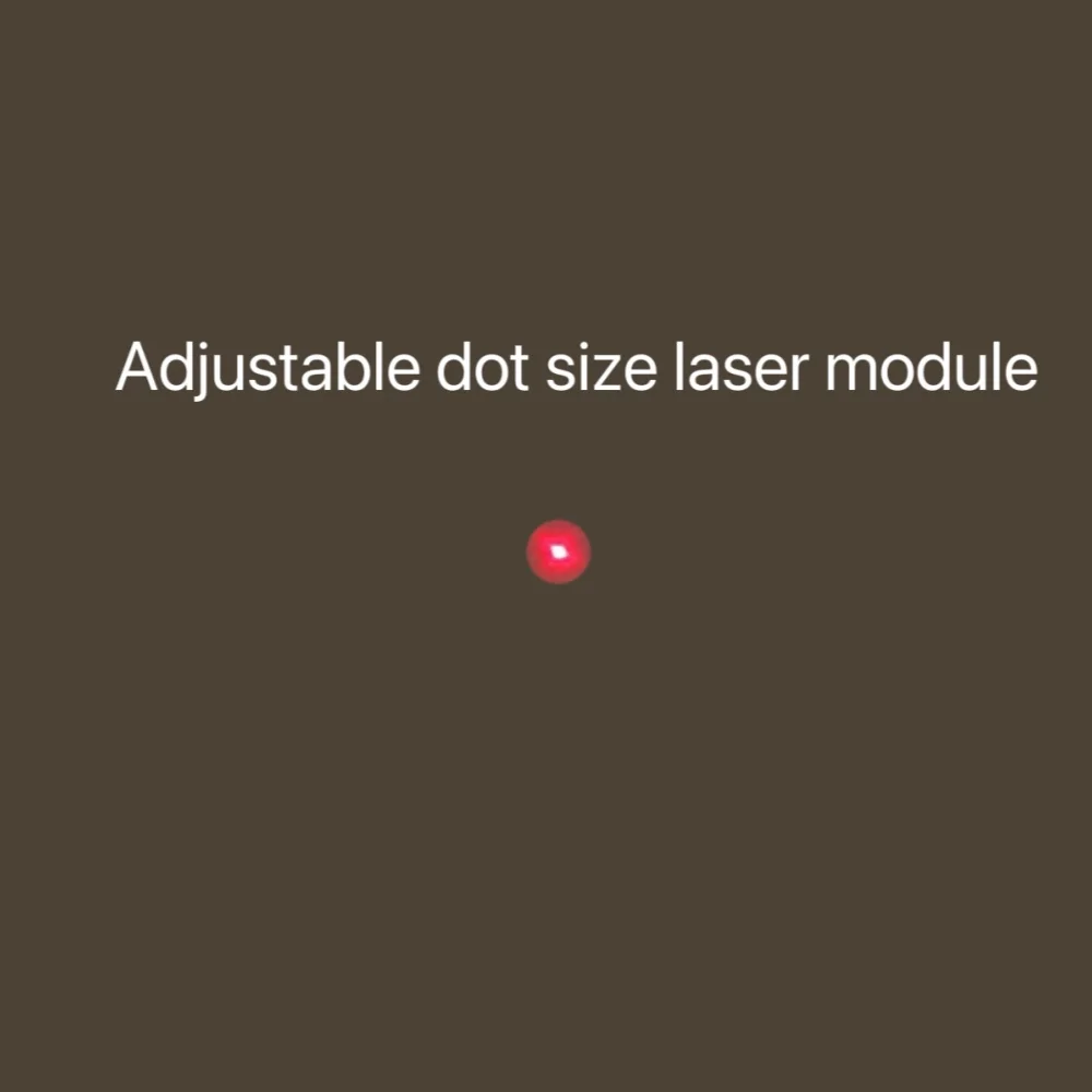 Modulo Laser 12mm con punto luce rossa regolabile 650 nm5mw testa laser di posizionamento laser di grado industriale 1230