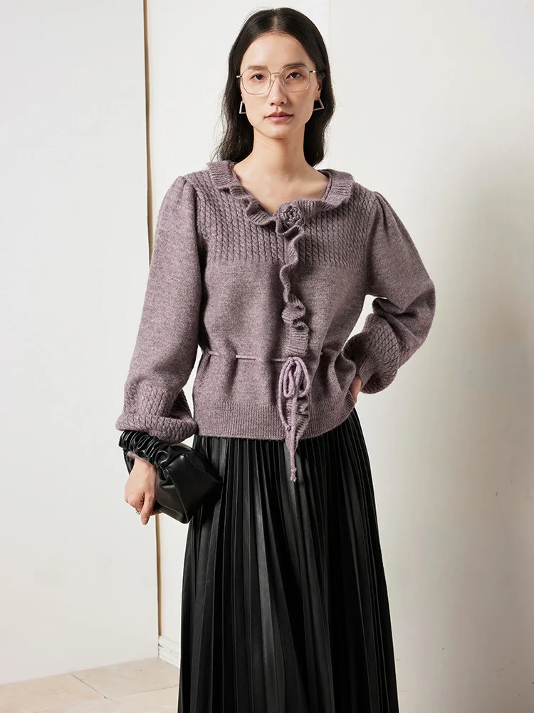 

Винтажный свитер ручной работы с цветочным узором, разноцветный, JIANCHA, простой повседневный стиль, из полиэфирного волокна, с длинными рукавами.