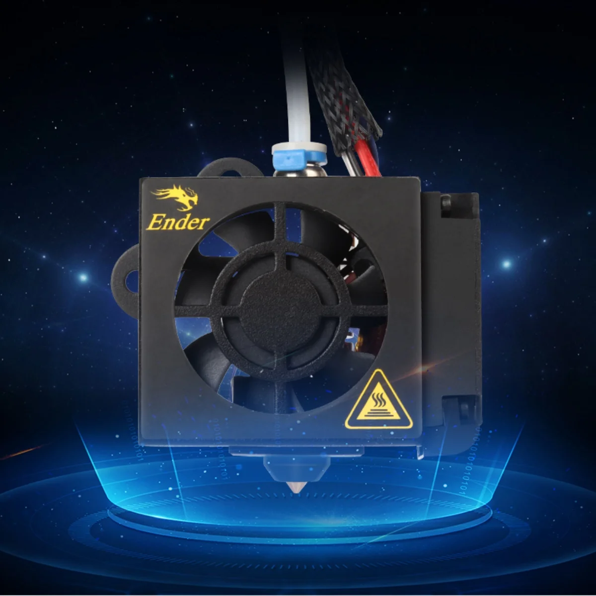 Creality Ender 5 Plus Full Hotend Kit,Fully Assembled Extruder MK8 Hot End Kit with Aluminum Heating Block with Teflon Tube 3
