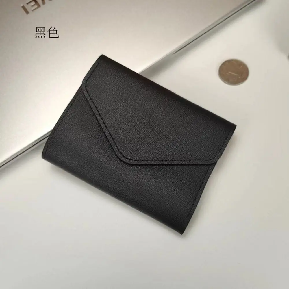 

Square Short Wallet Fashion Ultrathin Coin Pouch Fold Money Clip Change Purse Pu Leather Coin Purse Outdoor