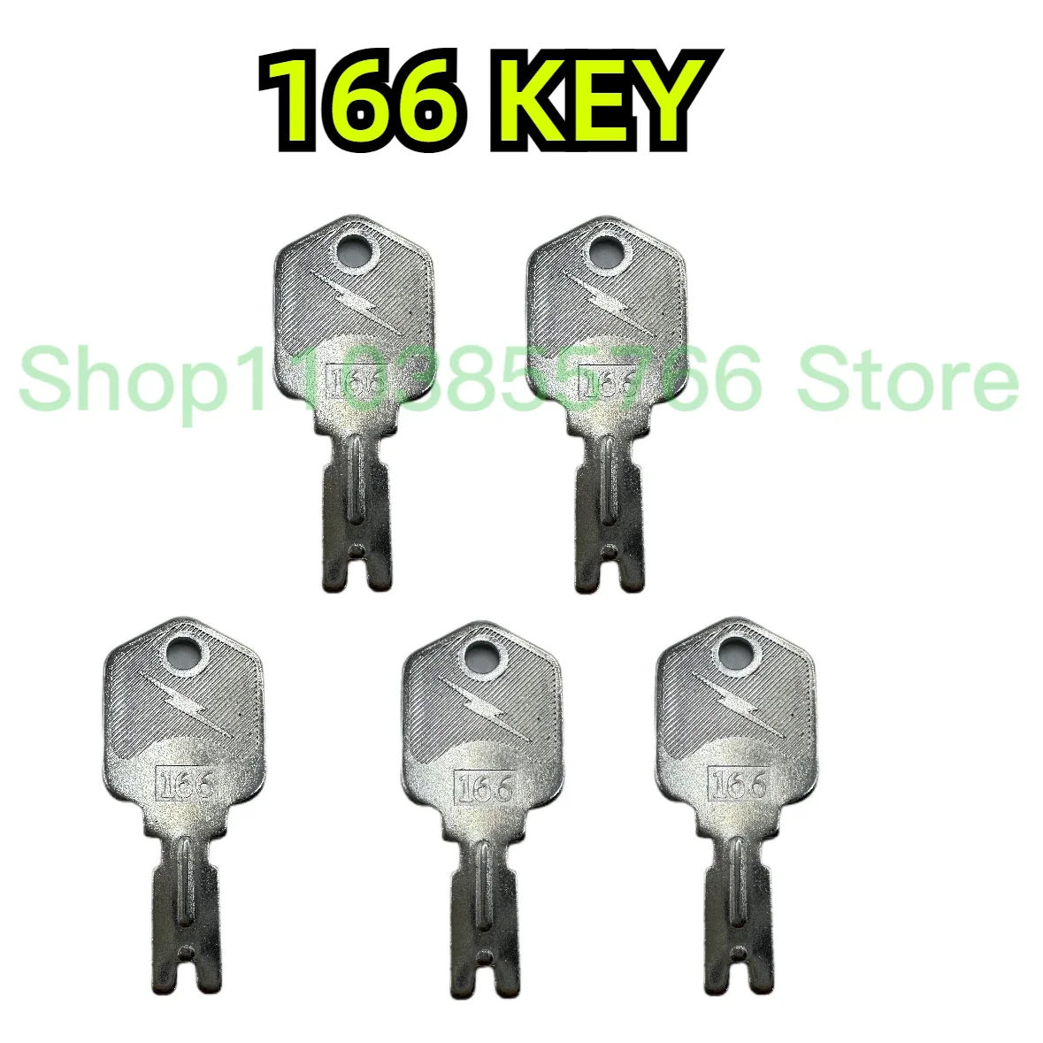 

166 igniton key for Crown Clark Gradall Gehl Hyster Komatsu Yale 5PCS