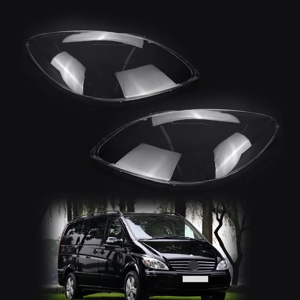 

for Mercedes Benz W639 Vito Viano 2004-2010 2005 2006 2007 2008 2009 Car Clear Headlight Lens Cover Shell