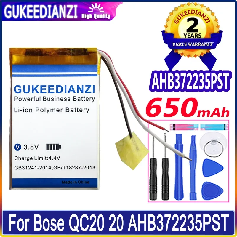 Mobile Phone Battery AHB372235PST 650mAh For dvr GPS mp3 car dvr PR-452035 for Bose QC20 QuietComfort 20 502035 Batteries