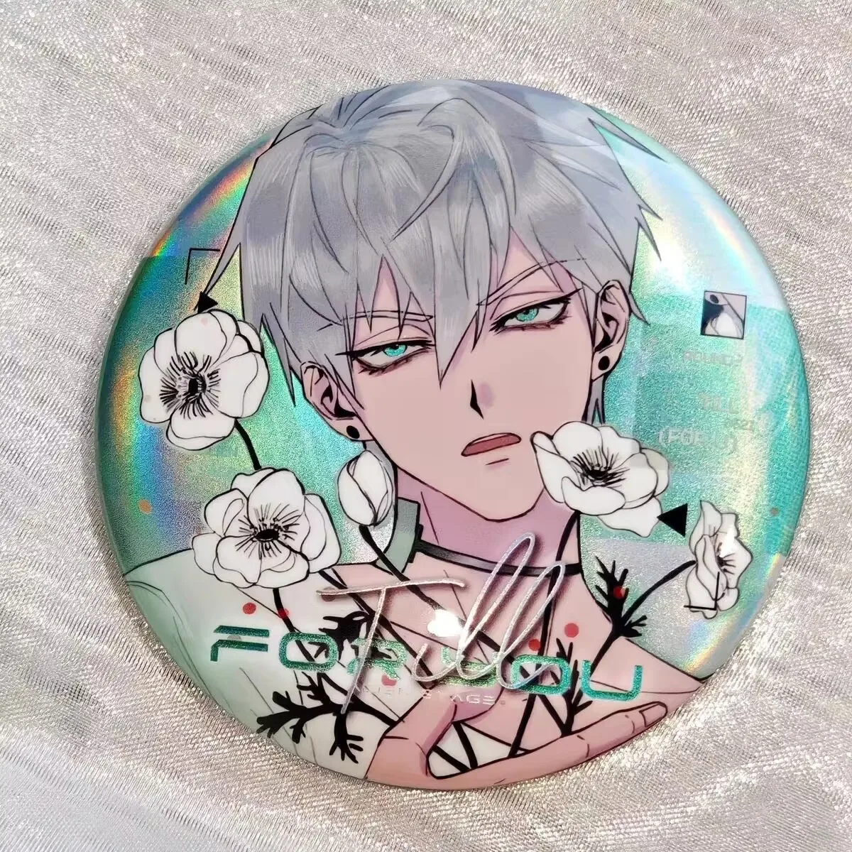 "Alien Stage" 주변의 "IvanTill" 팬 엠블럼 브로치는 2D 친구와 가장 친한 친구를 위한 선물 펜던트입니다.