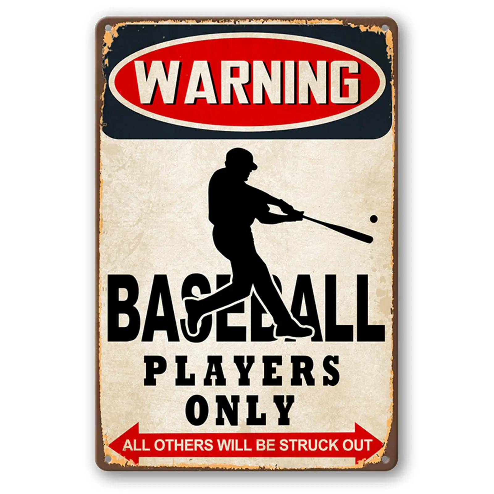Baseball Decor Tin …