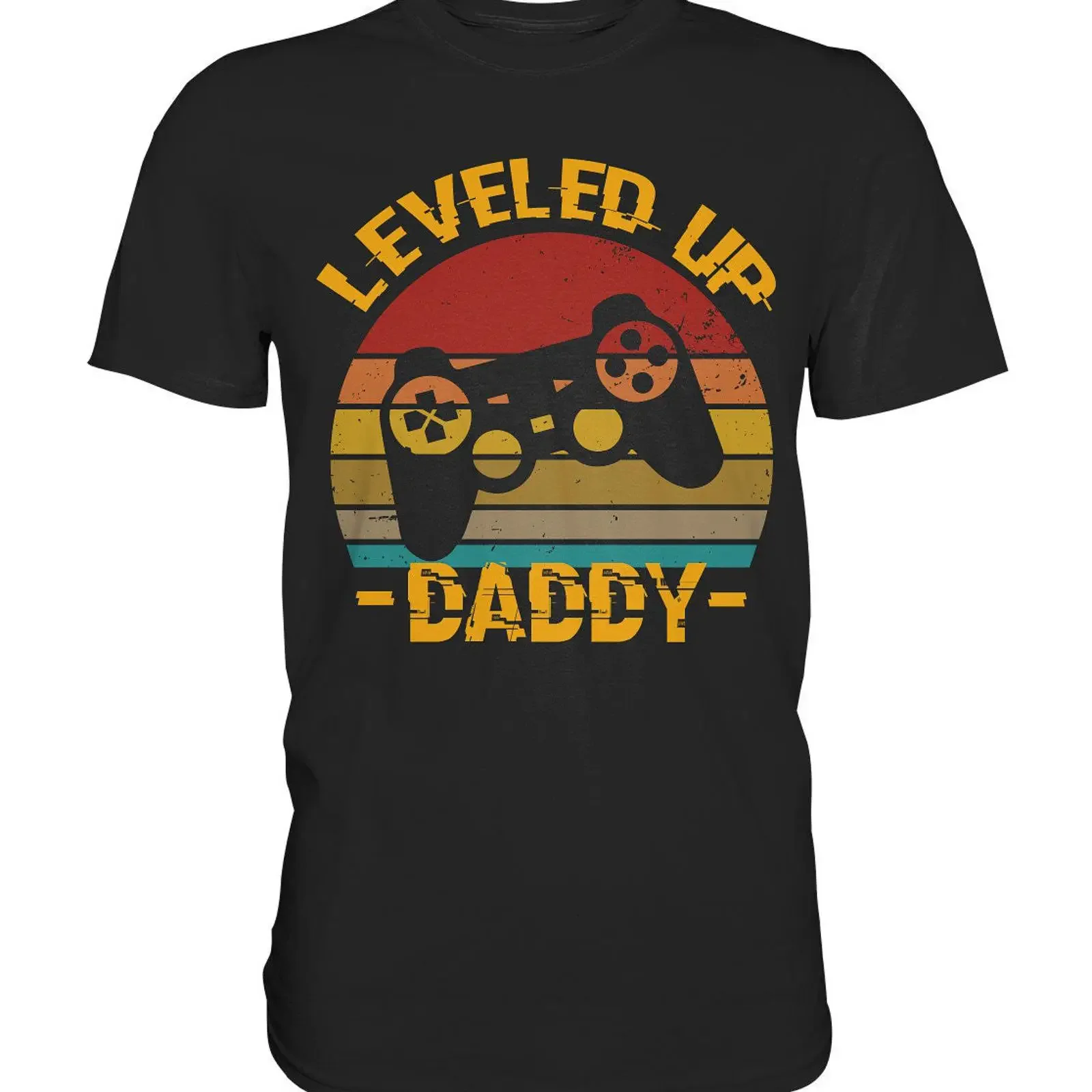 Leveled Up Daddy Expectant Father Future Dad Premium T Shirt vintage Washed Versatile Stylish Casual Unisex