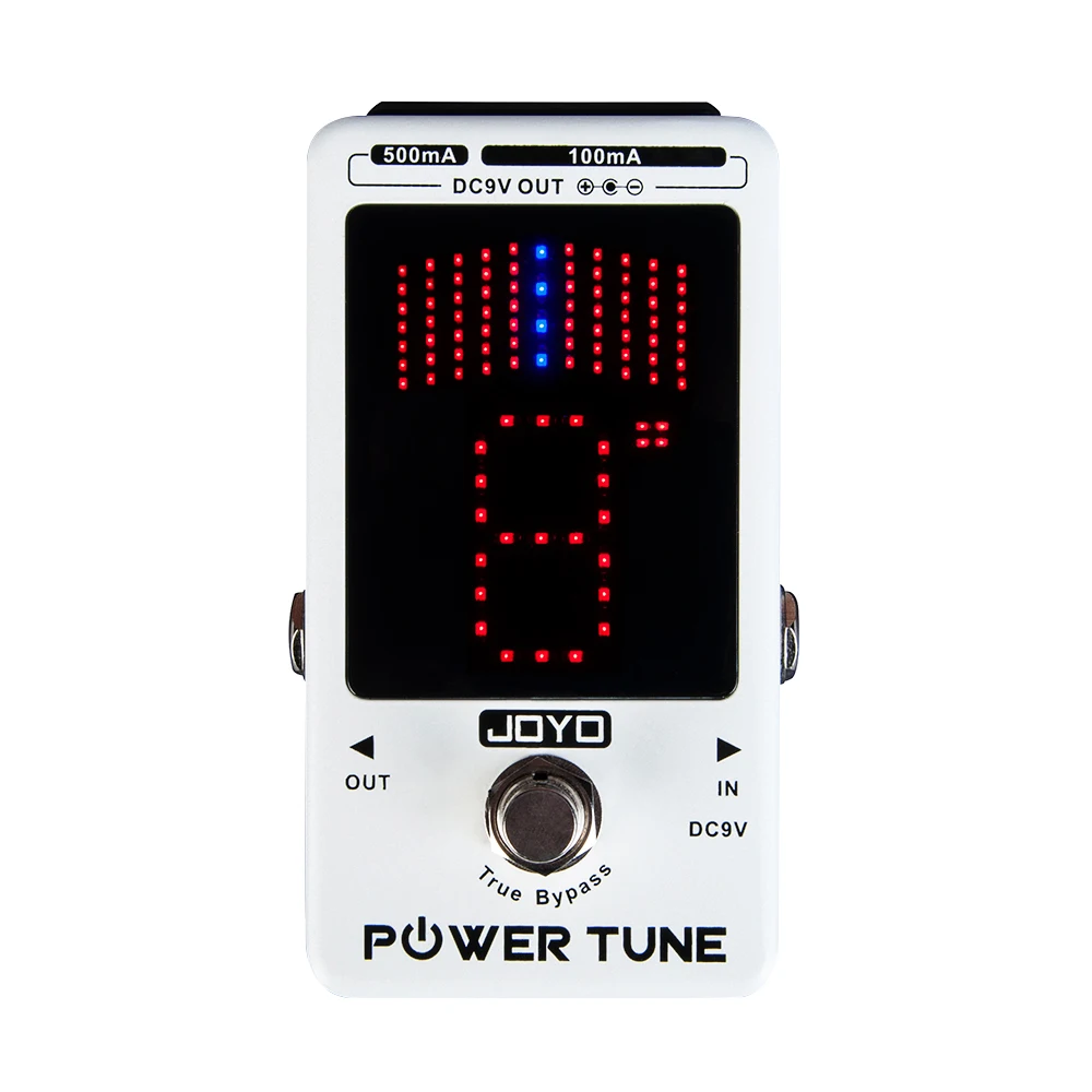 

JOYO JF-18 Guitar Pedal Tuner Power Tune Tuner Pedal 2 in 1 Guitar Power Supply and Tuner True Bypass Electric Guitar Bass Parts