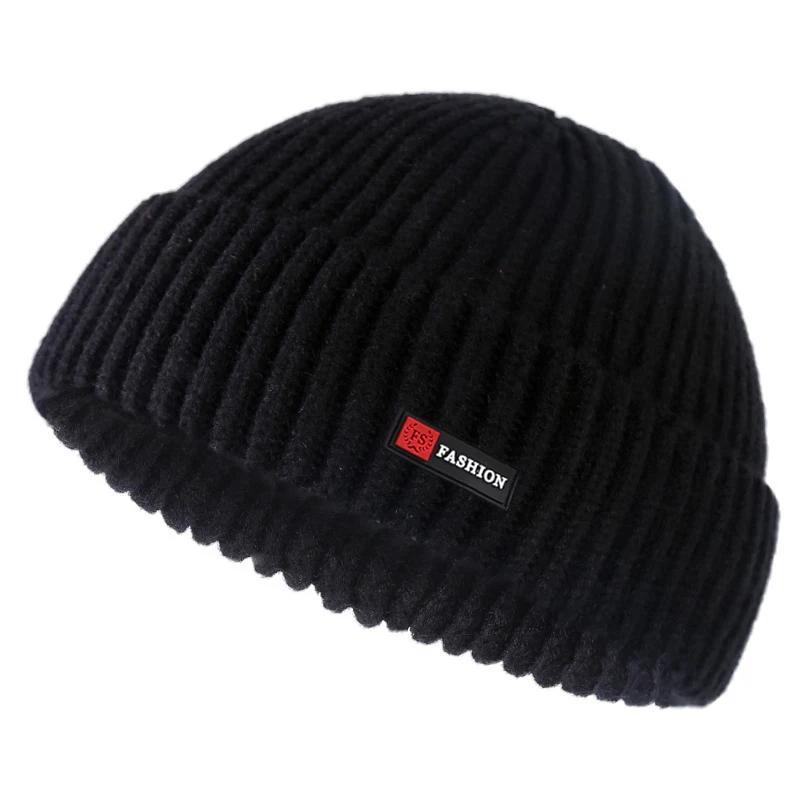 Bonnet en fourrure pour hommes et femmes, Skullies, Bonnets, Optique douce, Chaud, Marque masculine, Chapeau d\'hiver