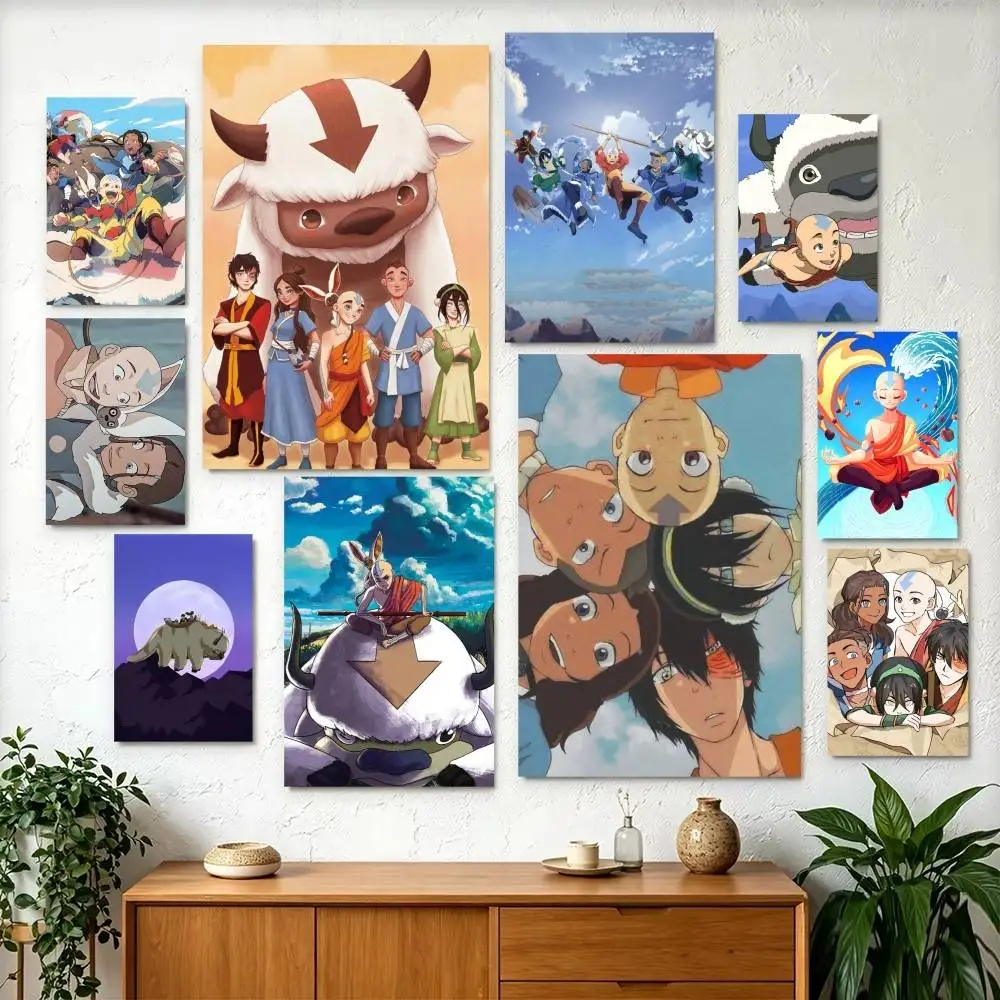 A-Avatar Appa AangS Classic Wall Ar Poster Perfect Space Sticker Self Adhesive for Office Home Theater Wall Art Decor Fancy Gift