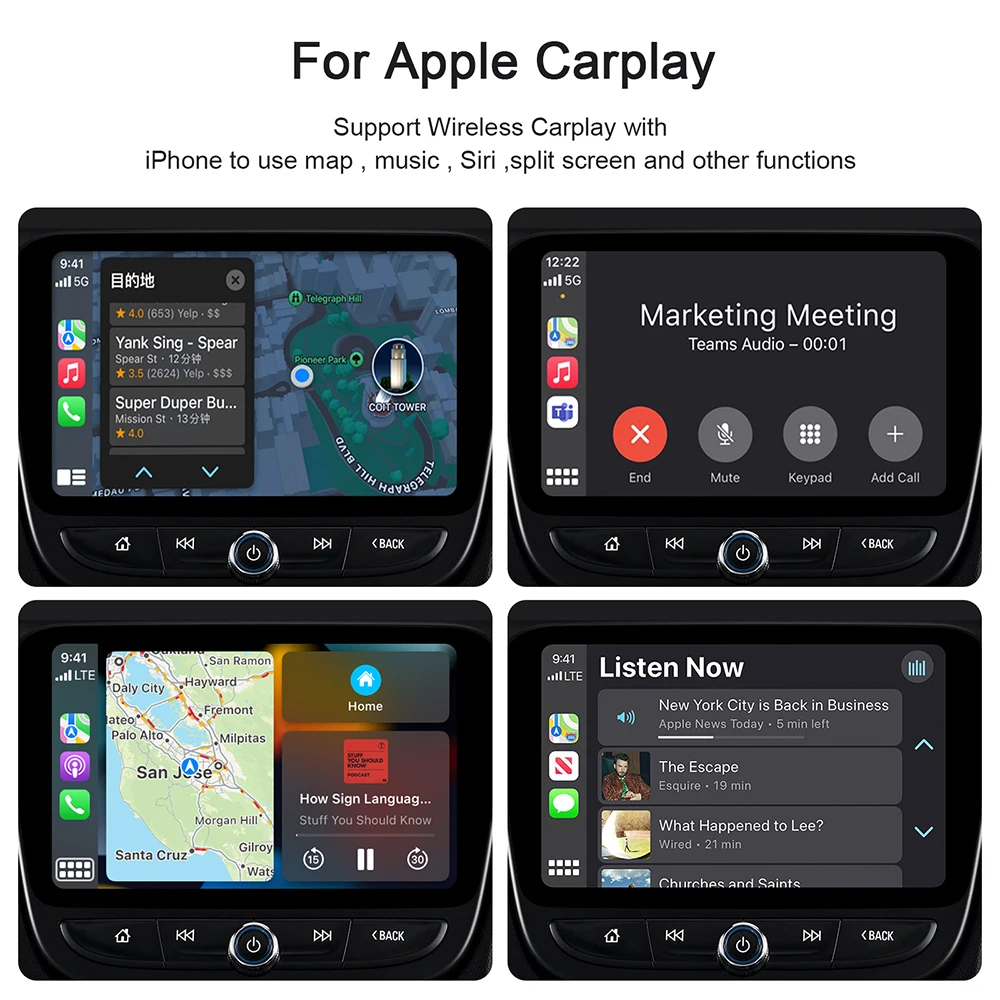 อะแดปเตอร์ CarPlay ไร้สายสำหรับ CarPlay Dongle รถยนต์แบบมีสาย Car Play แปลง CarPlay แบบมีสายเป็นไร้สาย Ai Box