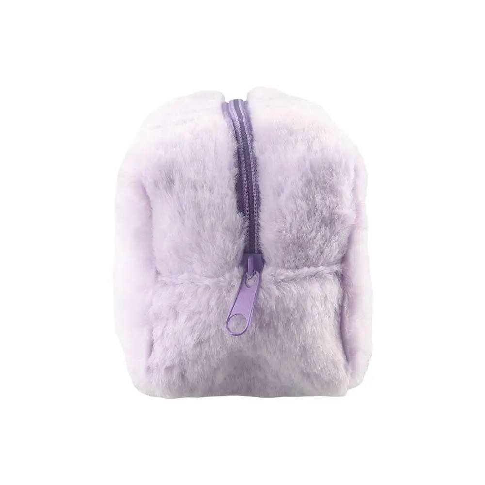 

Soft Warm Winter Make Up Brushes Handbags Storage Bag Female Zipper Cosmetic Bag Makeup Bags Women's Pouch Pencil Case