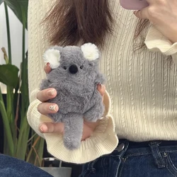 Cute Plush Gray Mice Drop Proof Wireless Bluetooth Headphone Case for Airpods1/2/3/4/pro Fashion Earphone Accessoriess
