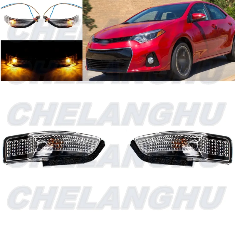 

For Toyota Corolla 2014 2015 2016 2pcs LED Turn Signal Light Repeater Indicator Car accessories