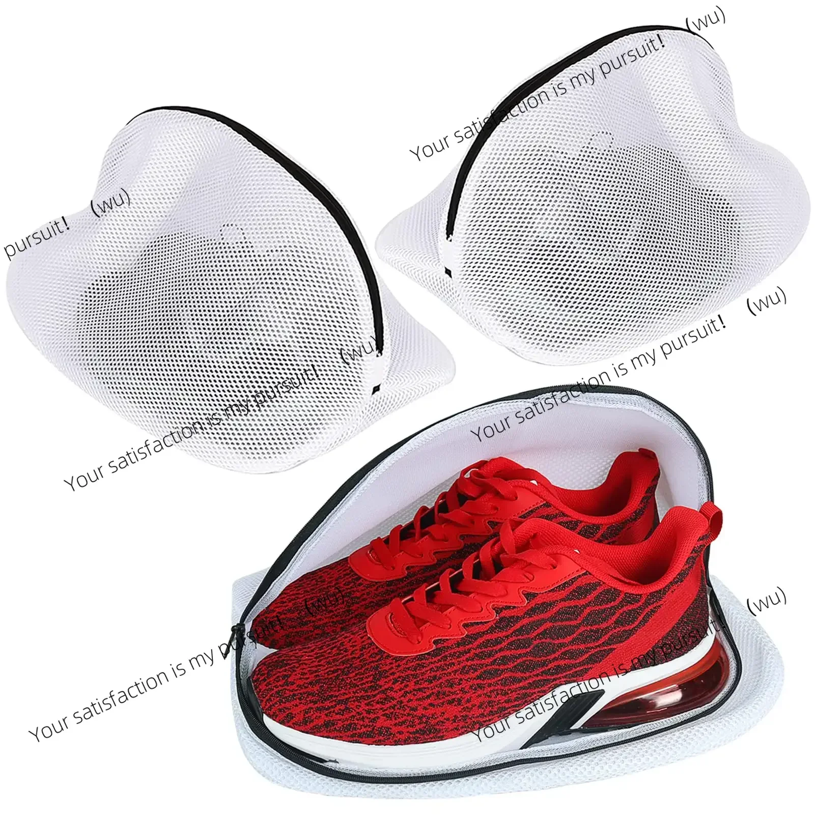 Shoe Washing Bag,  Storage Bag Mesh Shoe Laundry Bags with Zip Closure for Sneakers, Running Shoes, Socks, Bras Organizer